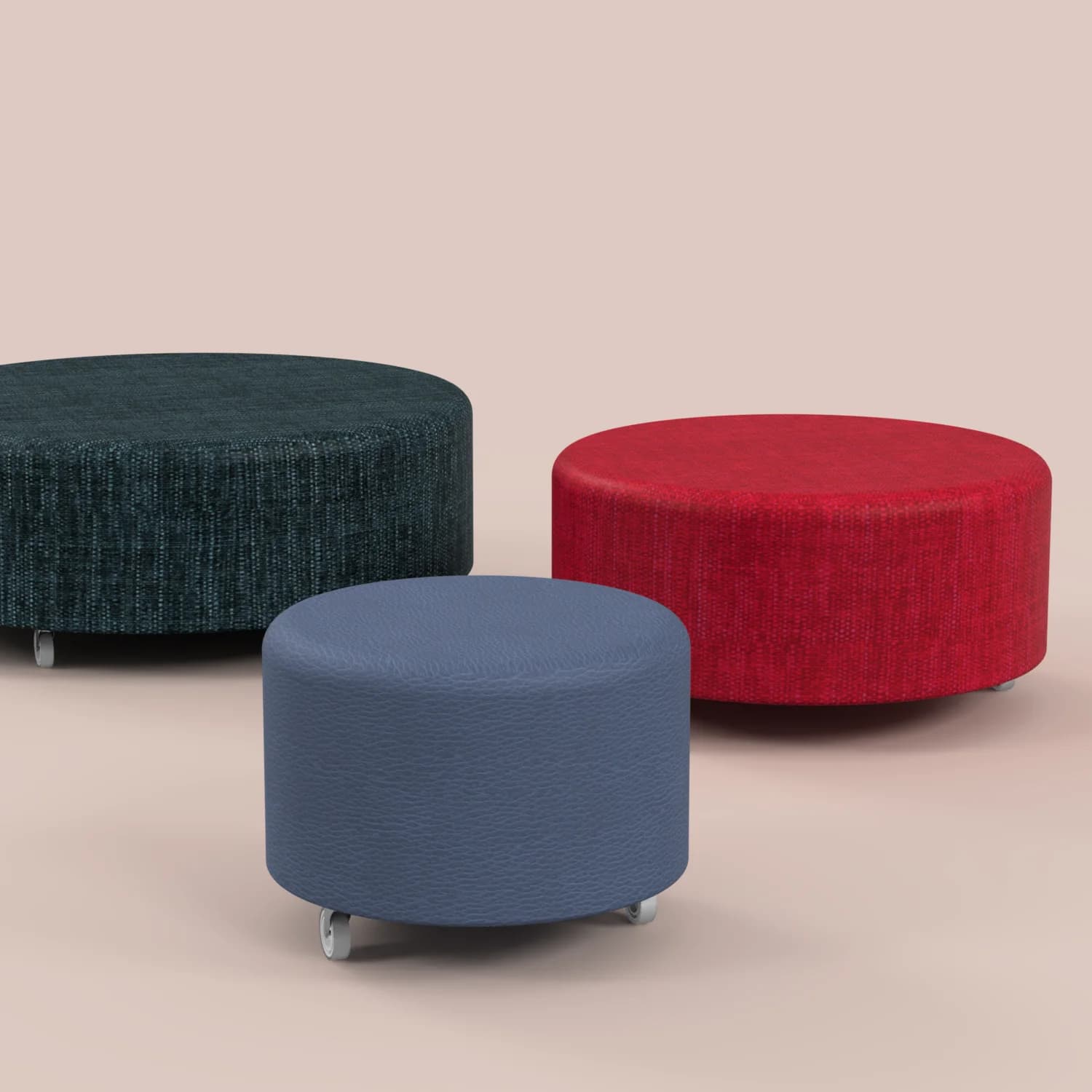 Quad Round Ottoman